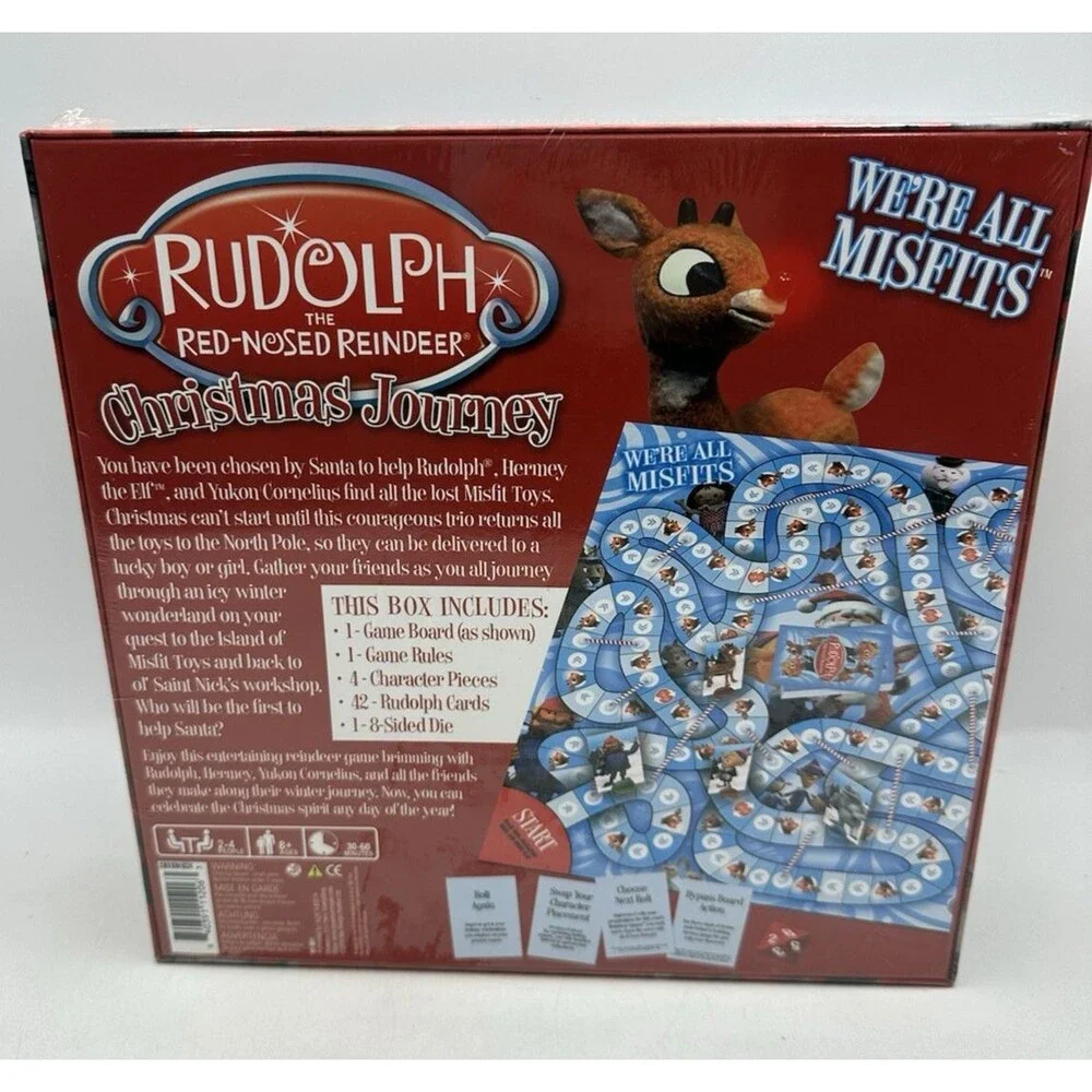 Rudolph The Red-Nosed Reindeer Christmas Journey Board Game NEW SEALED